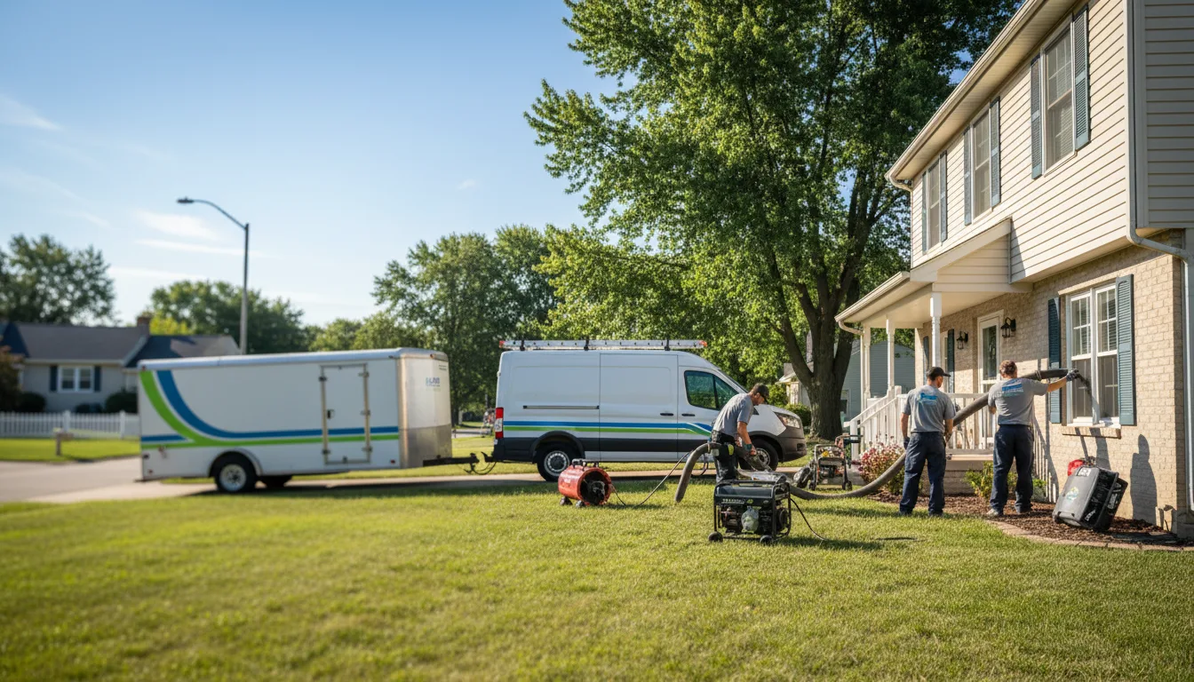 Flooded Basement Restoration And Cleanup With Repair in Sharon Center, OH near me